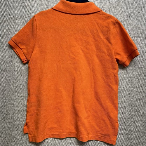 Polo Ralph Lauren Polo Cotton Shirt Orange Youth Size 3T Blue Pony - Picture 5 of 6