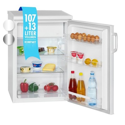 Bomann Kühlschrank KS 2194.1 weiß, 120 Liter, LED