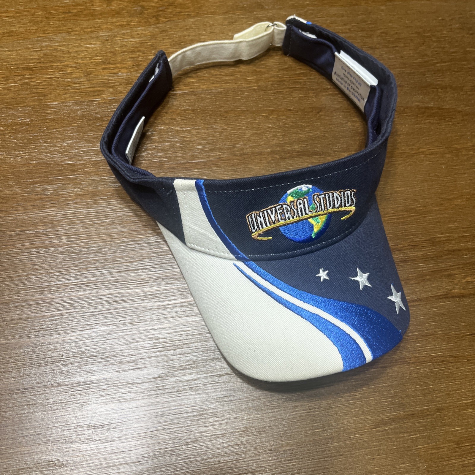 Universal Studios Adjustable Visor 100% Cotton Bl… - image 2