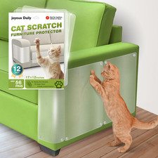 12 Pack Self Adhesive Cat Scratch Furniture Protectors   Anti-Scratch Couch Guar