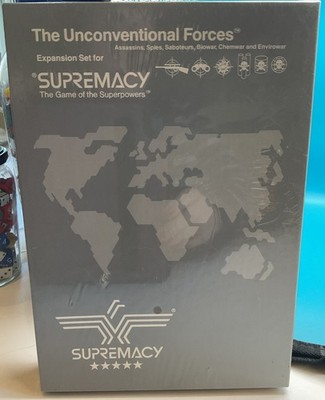 1989-Supremacy Boardgame Expansion Set - THE UNCONVENTIONAL FORCES (SEALED)   