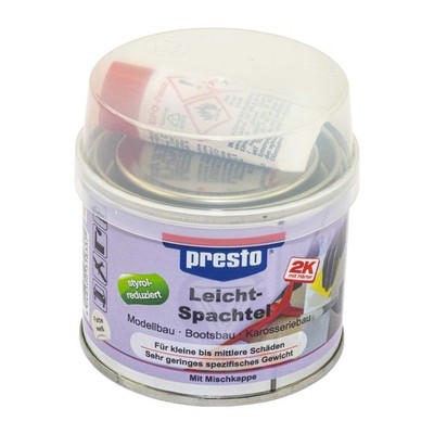 Presto 2K Universalspachtel Leichtspachtel 125 g Modellbau Spachtel leicht Boot 