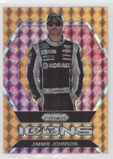 2022 Panini Prizm Icons Reactive Orange Prizm Jimmie Johnson #82 HOF 9o3