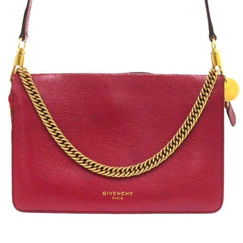 Givenchy CROSS3 2way KU C 0138 Leather Bordeaux Women's Bag #LTB1409