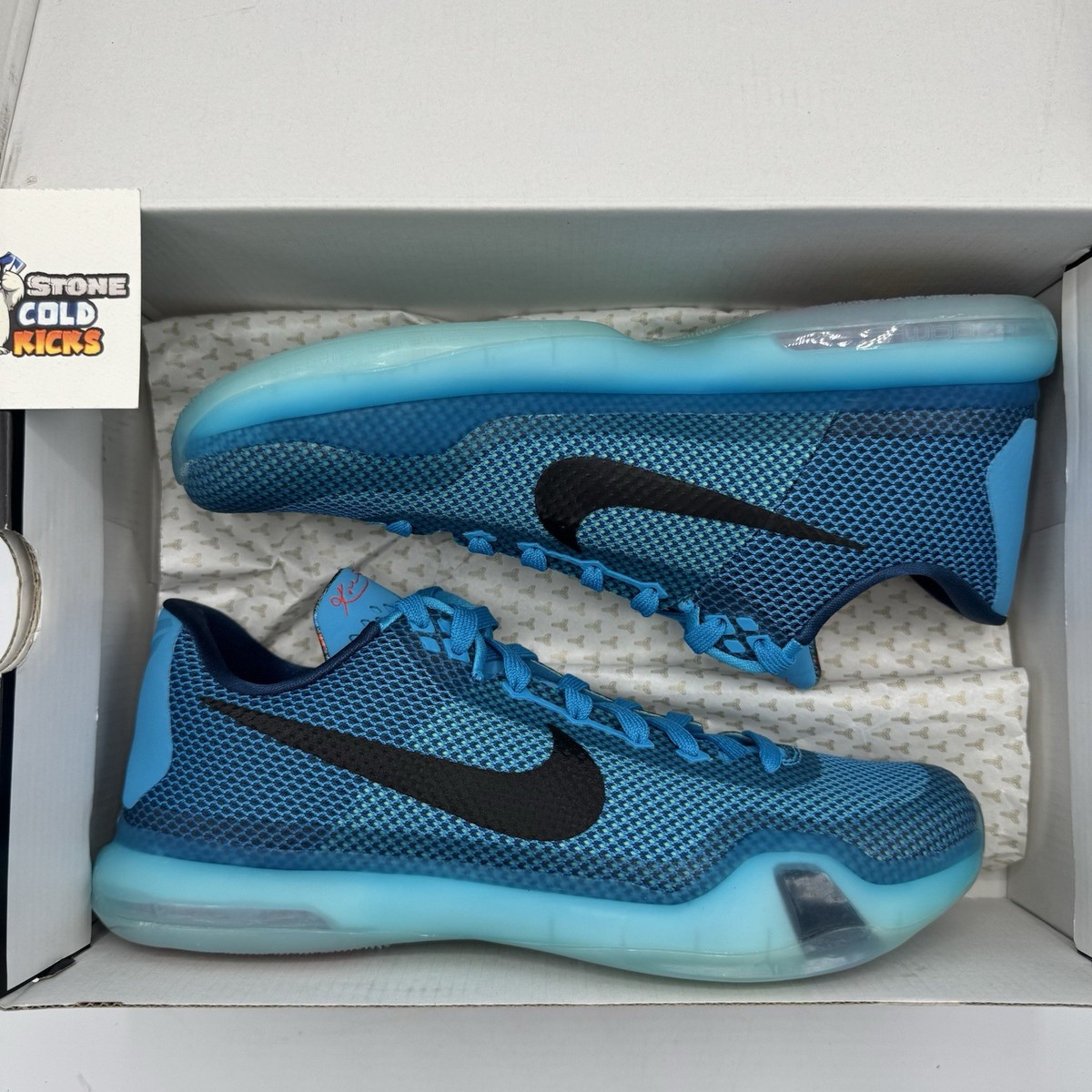 Nike Kobe 10 5AM Flight Size 9 Blue Lagoon Vapor Green 705317-403