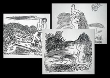 1968 Vorzugsdrucke Lithos mit Signatur HAP Grieshaber Signiertes Deckblatt