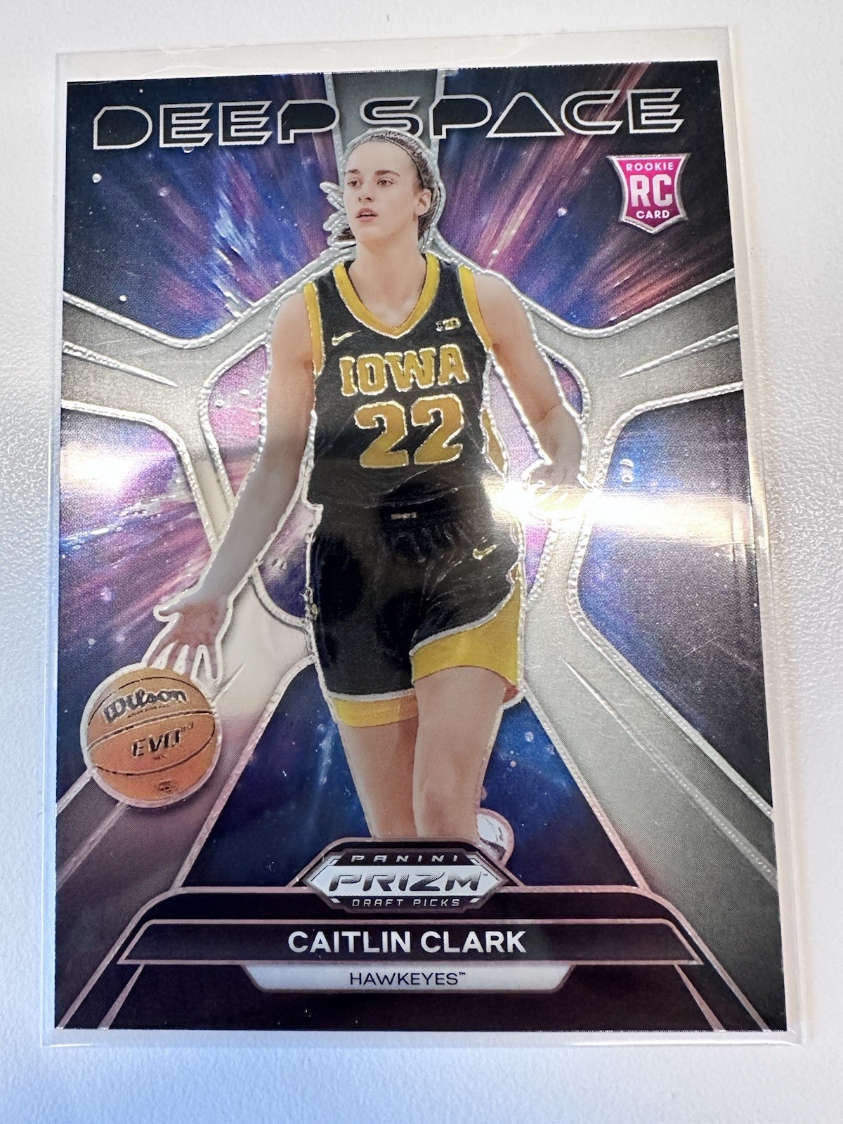 2024 Panini Prizm Draft Picks Deep Space Caitlin Clark #8 (RC)