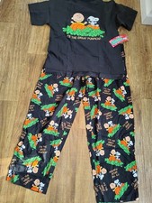 Peanuts By Schultz Snoopy Halloween Great Pumpkin Sleep Lounge 2 Piece Set L