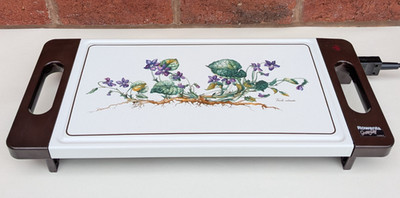 Vintage Rowenta Kochplatte Botanical Design Made in West-Germany
