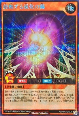 Yugioh Rush Duel RD/AP02-JP036 Pulsating Cocoon of Evolution Secret