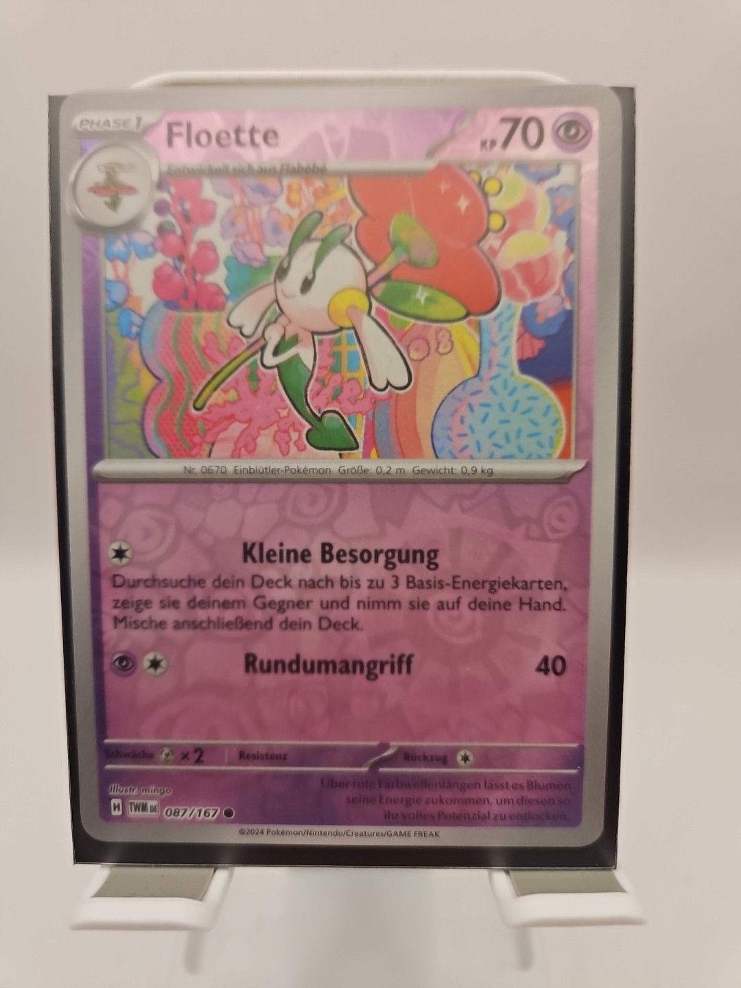 Floette 087/167 Twilight Masquerade - Reverse Holo - Pokemon TCG NM image 2