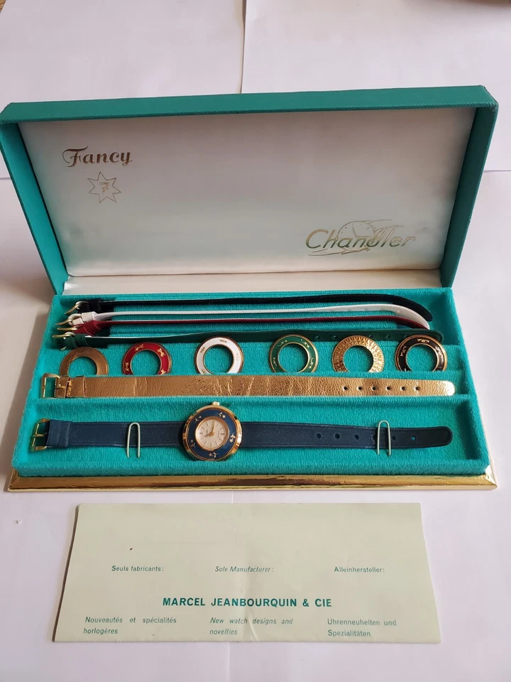Reloj Chandler Vintage Suizo Pre 1970 Elegante 7 Intercambio Foto 3 de 4