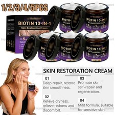 1-5X NEW Biotin 10-in-1 Skin Restoration Cream,Professional Skin Treatment Cream
