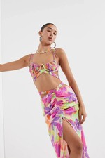 For Love Lemons SET Mya Bra Top Pia Maxi Skirt SET FESTIVAL SMALL BRAND NWT