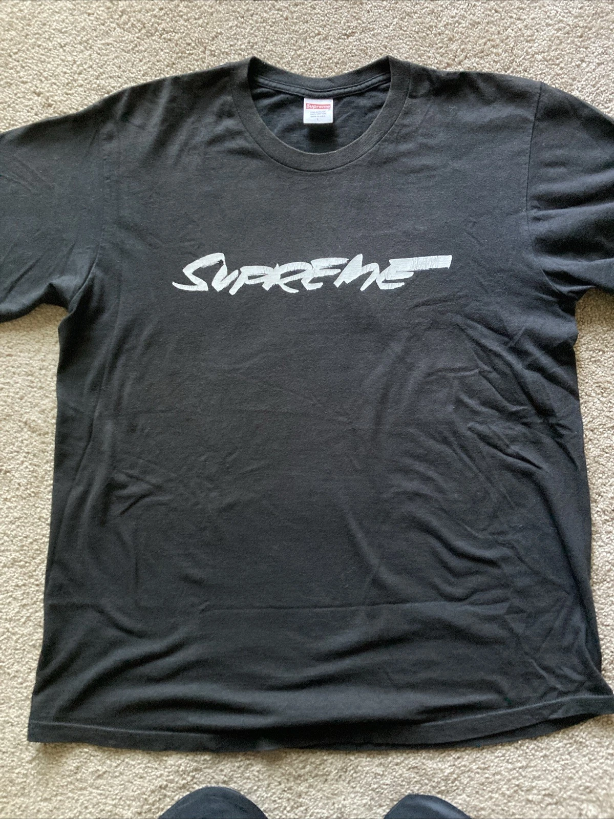 Supreme Futura Tee Noir S/S T Shirt Boîte Logo Taille L Justice Pour Tous