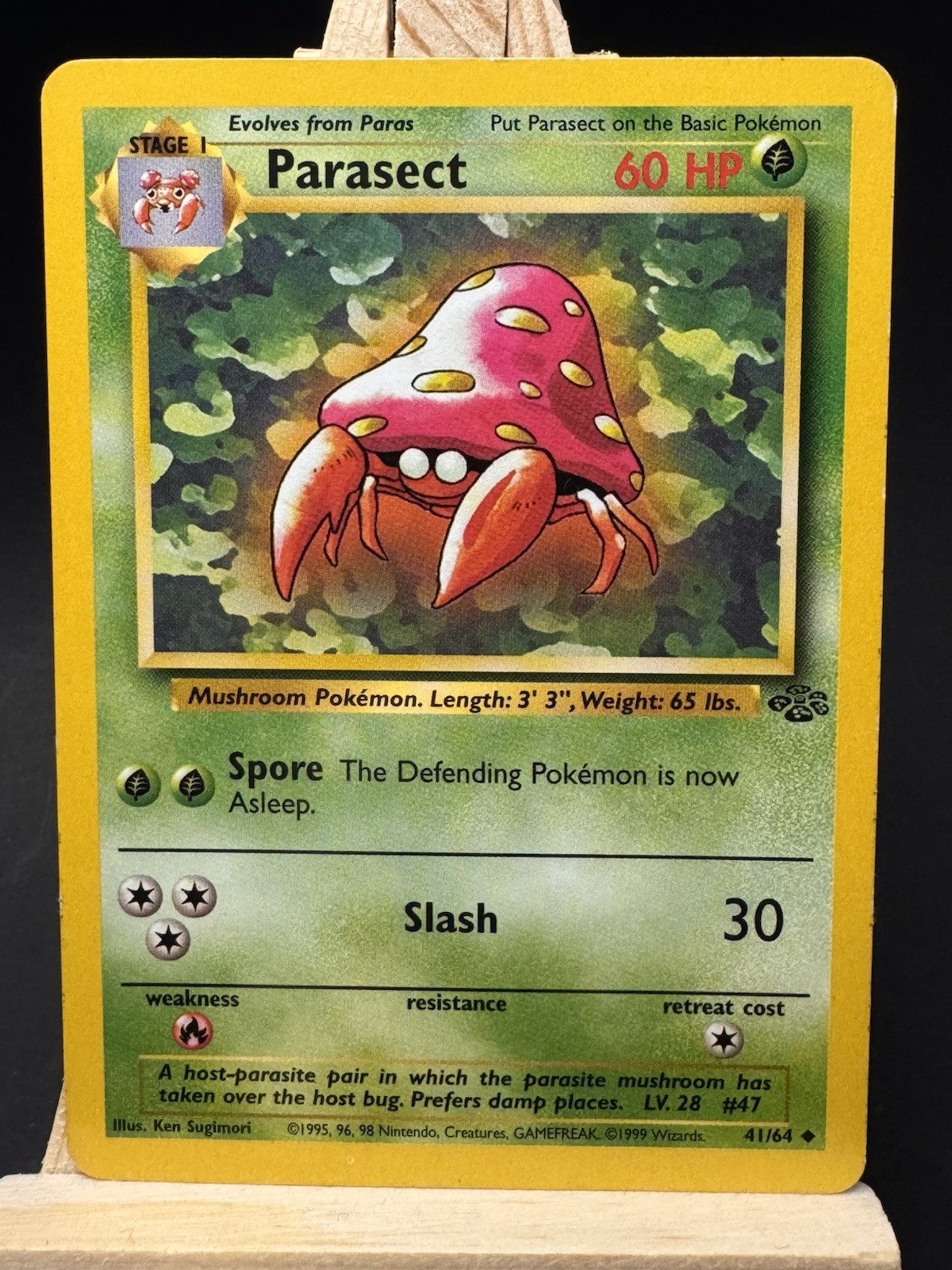 Parasect 41/64 Jungle Set Vintage 1999 WOTC Pokémon TCG Card