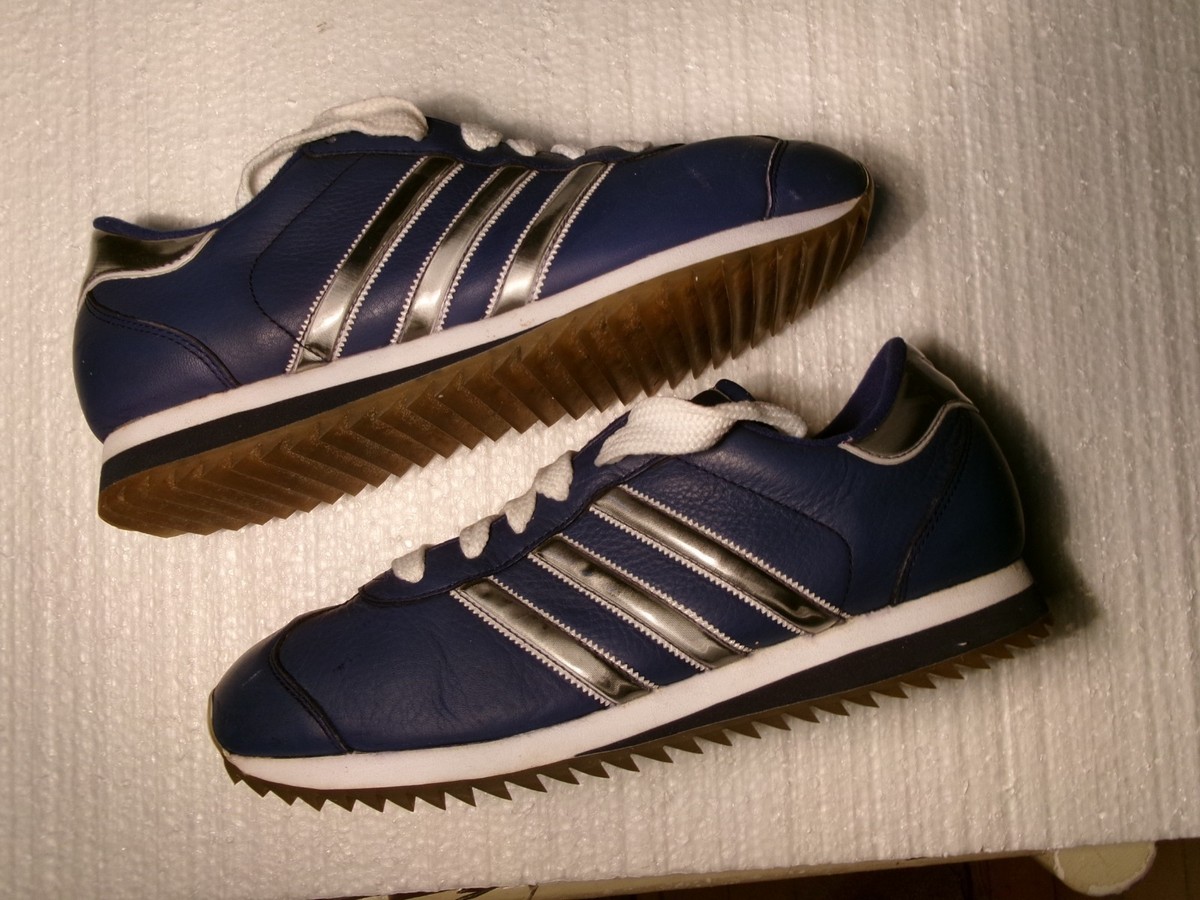 Vintage 2000 Adidas Country Ripple Blue/Silver Sneakers Men 8.5 Art No.  668546 | eBay