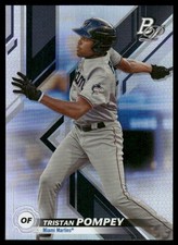 2019 Bowman Platinum #TOP-40 Tristan Pompey Top Prospects Miami Marlins