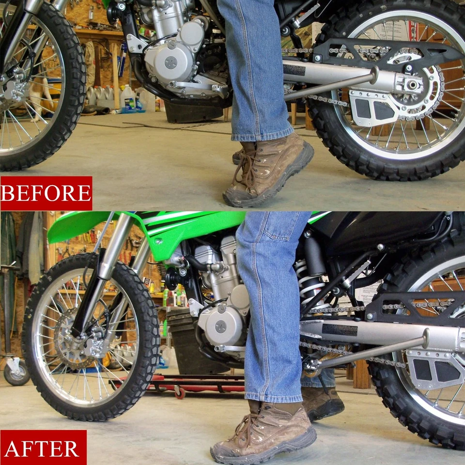 Eslabón de descenso de suspensión trasera CNC para KAWASAKI KLX140 KLX140L KLX150L KLX150BF Foto 2 de 4