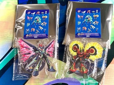 Mega Man Star Force 3 Acrylic Stand Keychain Collection 2 piece Set Black Ace Re