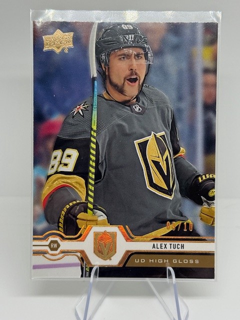 2019-20 Upper Deck #443 Alex Tuch UD High Gloss #/10