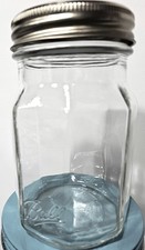 Ball 8 Sided Octagon Mason Canning Pint Jar, New USA Band/Lid  Rare Vintage