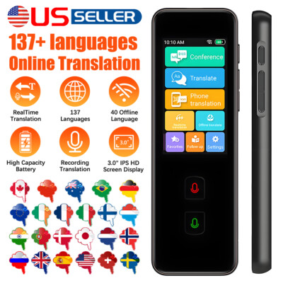 Portable Smart Voice Translator Two-Way Real Time 137 language Translator Device