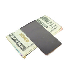 Stainless Steel Money Clip Cash Credit Card Wallet Silver Metal Clipper