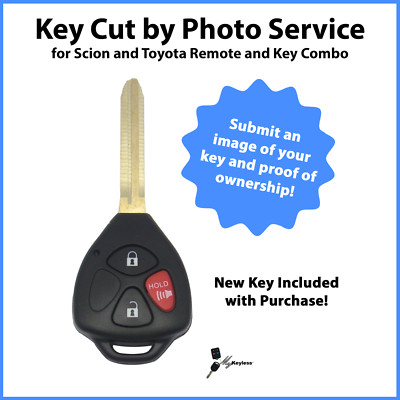 -Key Cut by Photo-Service for New Toyota Key Combo HYQ12BBY-BDC-DST 40-DOT Stamp