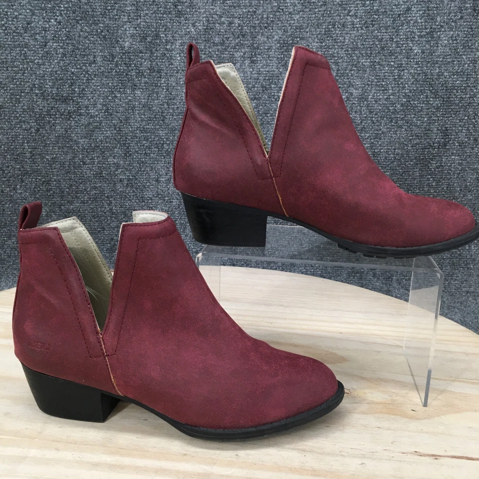 JBU By Jambu Botas Mujer 6 M Parker Botines Tacones JB17PKR05 Rojo Vegano Foto 2 de 4