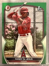 2023 Bowman Baseball Randy De Jesus Green 1st numbered /99 #BP-19 Angels rookie