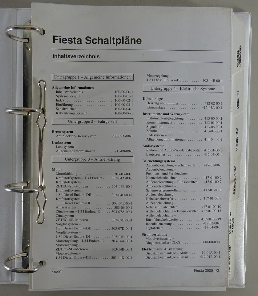 Manual De Taller Electricidad Esquemas Ford Fiesta Desde Junio De 2000 - Imagen 3 de 4