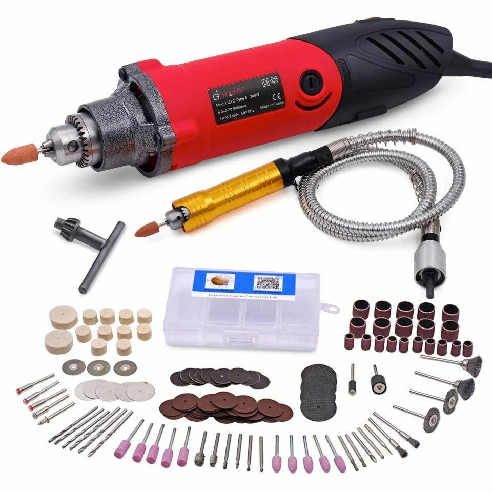 Electric Grinder Engraver Rotary Tools Mini Drill Grinding Machine 240W