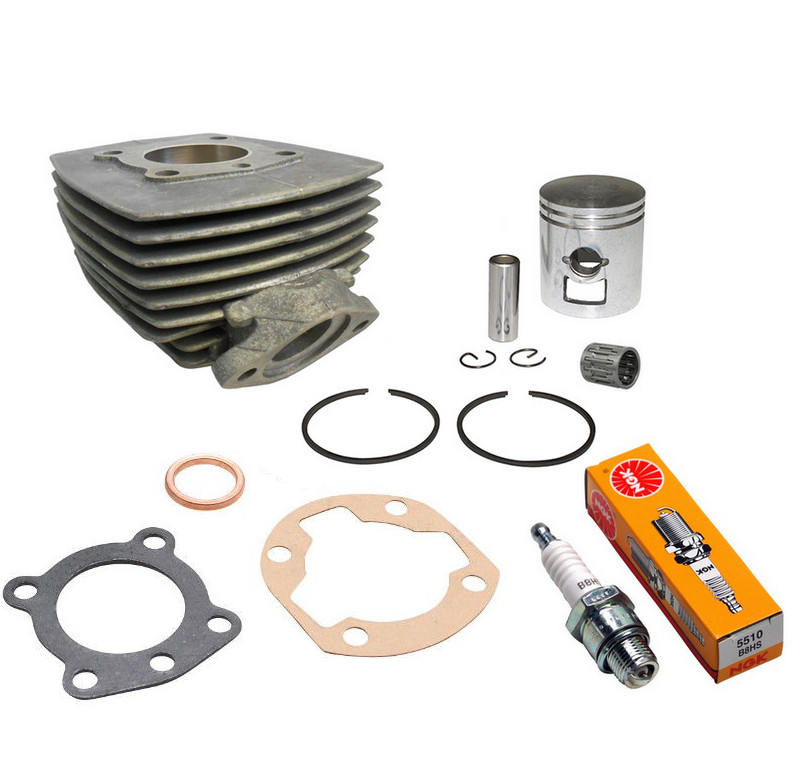 Kit piston bougie cage Peugeot 103 pour rénovation moteur vintage 50cc 2T