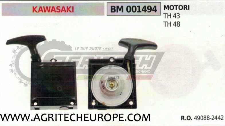 490882442 Carter Start Verstärker Komplett Motor Kawasaki TH43 | eBay