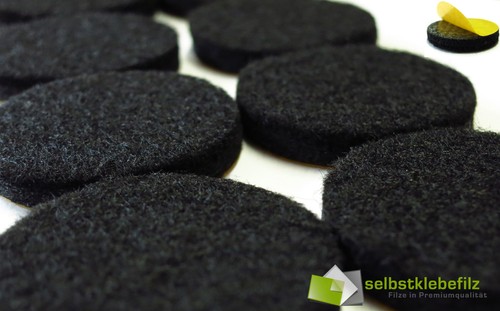 50 X Feltrini Rotondo Ø 30mm - Qualità Industriale 6mm Spesso - Forte