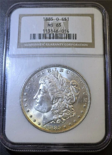 1885-O  $1 Morgan Silver Dollar NGC MS65 *some nice toning*