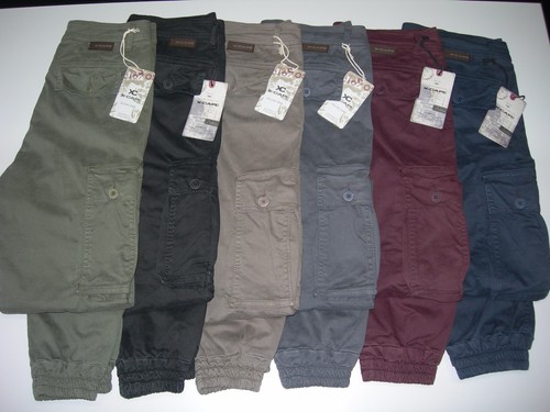X-CAPE MILITARE CARGO ANDY PANTALONE TASCHE POLSINO STRETCH ELASTICOJEANS  UOMO | eBay