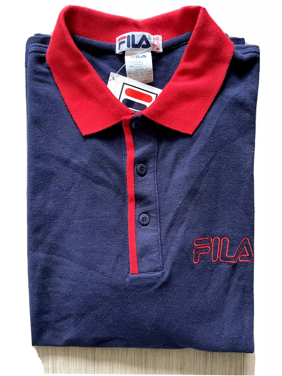 semafor Oberst Neuropati Rare Vintage NWT Fila Men's Polo Shirt Navy UOMO Size XXL/USA 42 $45.00 |  eBay