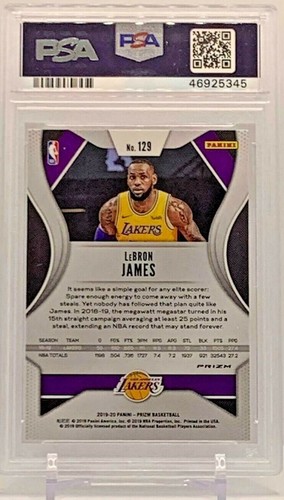 Lebron James 2019 Prizm Silver PSA 10 Gem Mint 💎 - 1st Lakers - Low Pop 💎 - Picture 2 of 3