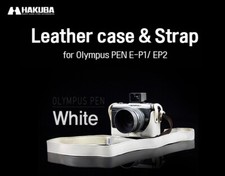 HAKUBA OLYMPUS PEN EP-1/EP-2 CUSTODIA IN PELLE COLORE A SCELTA (NERO/MARRONE/ROSSO/BIANCO)