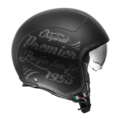 CASCO APERTO OPER FACE MOTO SCOOTER NERO PREMIER ROCKER MODELS OMOLOGATO 22-05 - Imagen 16 de 16