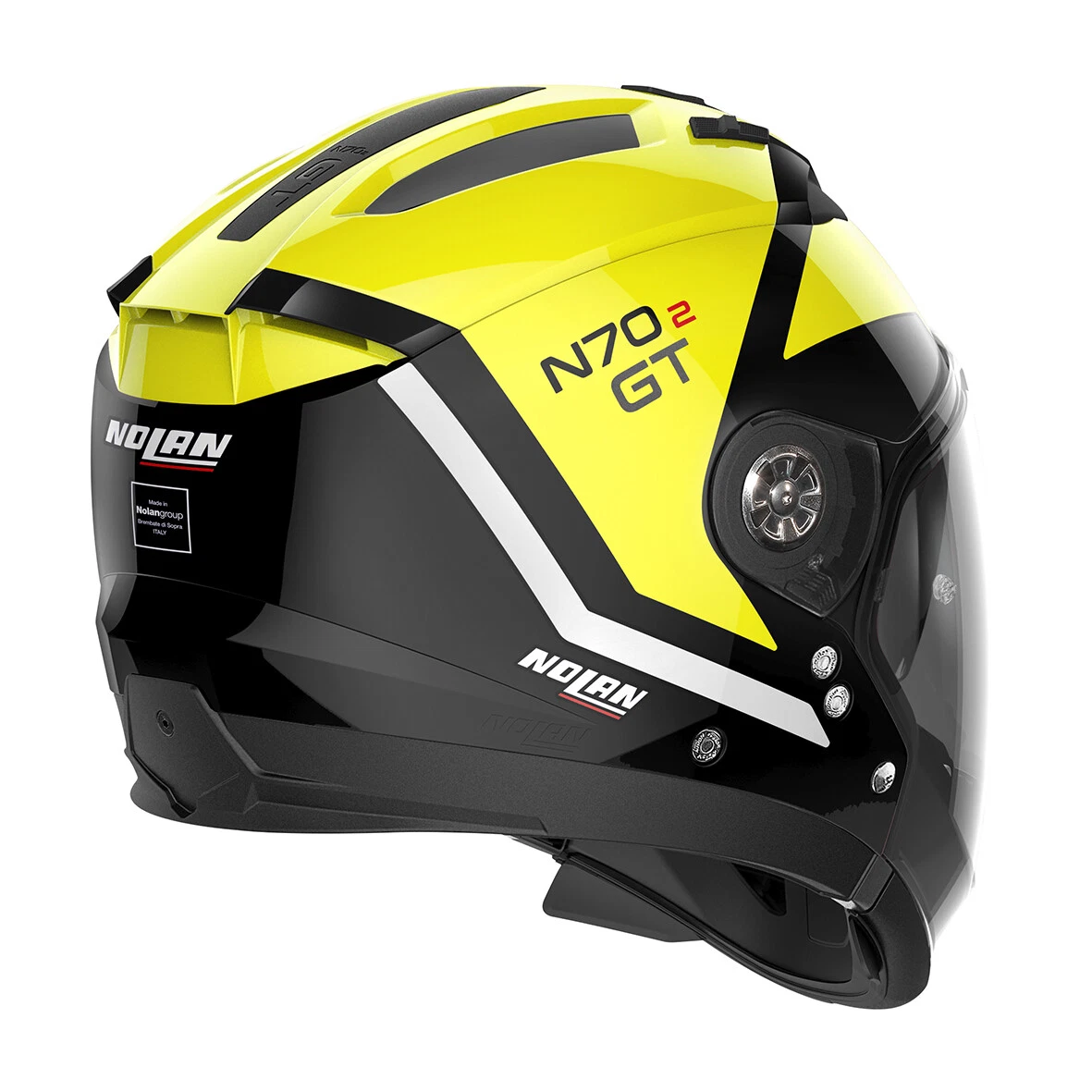 Nolan Helmet N70 2 GT Glaring N Com 48 Glossy Black eBay