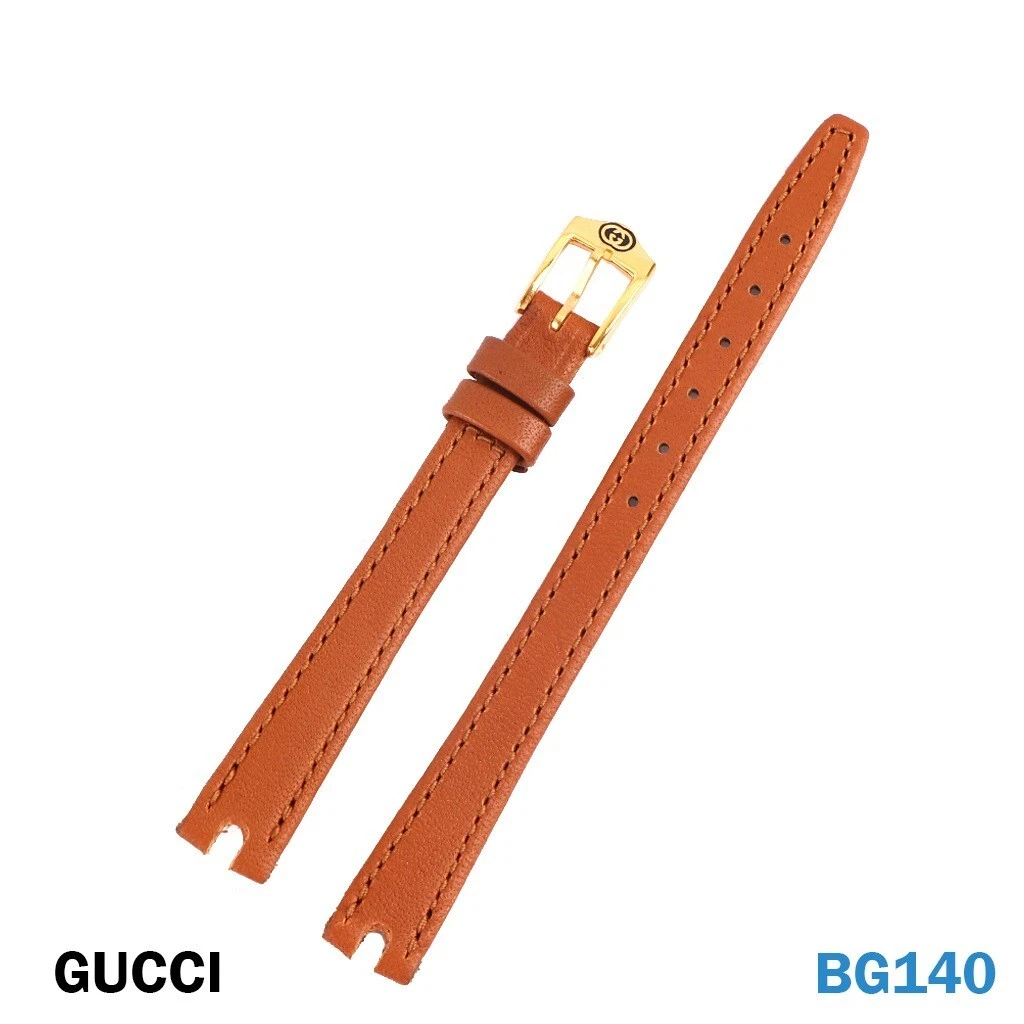 Bracelet cuir original GUCCI 2000L couleur Havan 10mm avec boucle Gucci 8mm 8mm