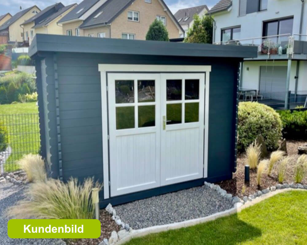 Gartenhaus Gerätehaus Holzhaus Blockhaus 3x2,5 m 28mm
