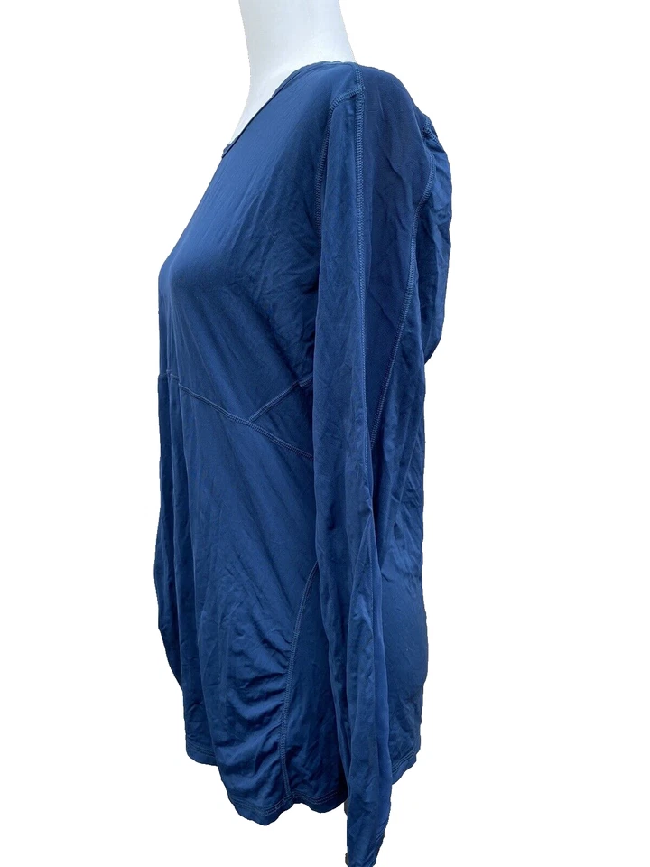 Top Athleta Mujer Azul Marino Talla XL Deportivo Hecho en Sri Lanka Nylon A000238 Foto 2 de 4