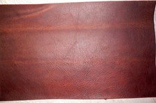 10"x17" DARK BROWN OIL TANNED UTILITY LEATHER COWHIDE avg 1.4mm thick 28