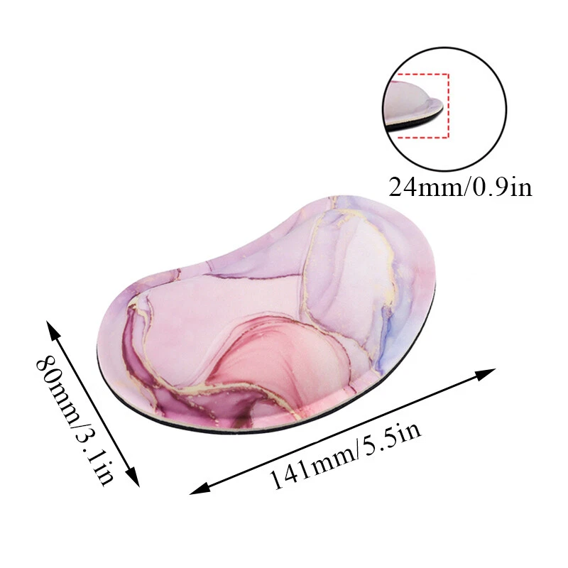 Ergonomic Mouse Rubber Wrist Rest Support Pad For PC Laptop Computer Home Office - Image 2 of 4