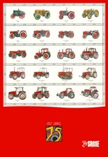 Brochure poster trattore 75 anni Same Trattori vintage (A3)