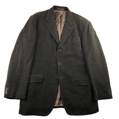 Massimo Dutti Men’s Velvet Velour 3-Button Blazer Brown • US 46R | 56 EU - Picture 2 of 10